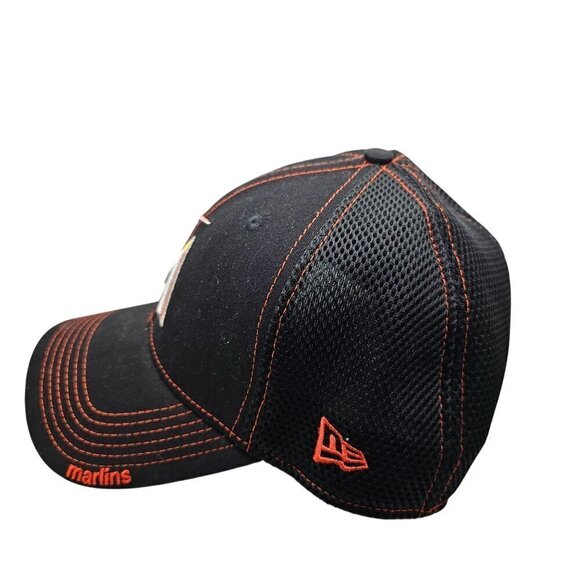 Miami Marlins New Era Adjustable Mesh Baseball Cap - Picture 4 of 14